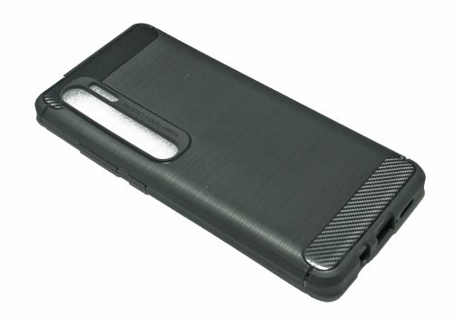 Чехол-накладка для XIAOMI Mi Note 10/10 Note Pro BECATION CARBON FIBER TPU ANTISHOCK черный оптом, в розницу Центр Компаньон фото 3