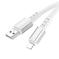 Купить Кабель USB Lightning 8Pin HOCO X85 Strength 2.4A 1.0м белый оптом, в розницу в ОРЦ Компаньон
