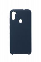 Чехол-накладка для Samsung A115 A11 SILICONE CASE OP темно-синий (8) - фото