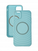 Чехол-накладка для iPhone 11 VEGLAS RIPPLE TPU поддержка MagSafe голубой - фото