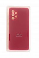 Чехол-накладка для Samsung A736B A73 VEGLAS SILICONE CASE закрытый красный (1) - фото