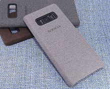 Купить Чехол-накладка для Samsung N950F Note 8 HIHA CANVAS светло-серый оптом, в розницу в ОРЦ Компаньон