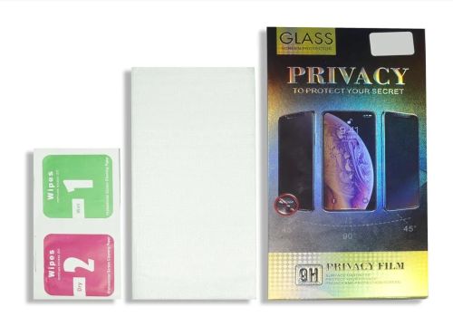 Защитное стекло для iPhone X/XS/11 Pro FULL GLUE ПРИВАТ коробка черный оптом, в розницу Центр Компаньон