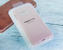 Чехол-накладка для Samsung G970 S10 E SILICONE CASE закрытый светло-розовый (18) - фото