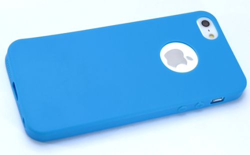 Чехол-накладка для iPhone 5G/5S FASHION TPU матовый синий оптом, в розницу Центр Компаньон фото 3