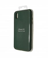 Купить Чехол-накладка для iPhone XR SILICONE CASE закрытый темно-зеленый (49) оптом, в розницу в ОРЦ Компаньон