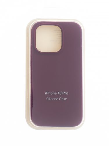 Чехол-накладка для iPhone 16 Pro SILICONE CASE закрытый бордовый (52) оптом, в розницу Центр Компаньон