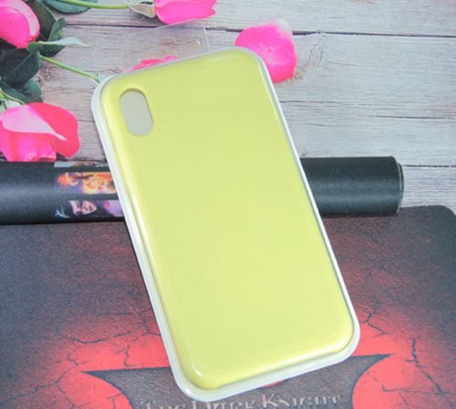 Чехол-накладка для iPhone X/XS VEGLAS SILICONE CASE лимонный (37) - оптовая продажа Чехол-накладка для iPhone X/XS VEGLAS SILICONE CASE лимонный (37) - фото