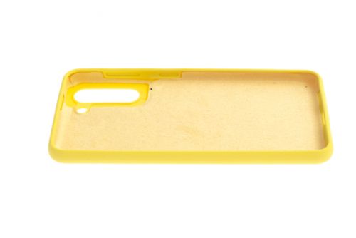 Чехол-накладка для Samsung G991 S21 SILICONE CASE NL OP закрытый желтый (20) - фото фото 3