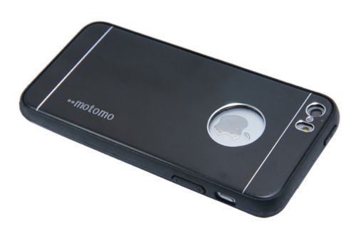 Чехол-накладка для iPhone 5/5S/SE  MOTOMO Metall+TPU черный - фото фото 3