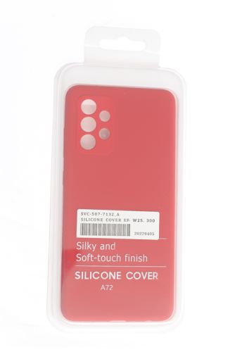 Чехол-накладка для Samsung A725F A72 SILICONE CASE NL OP закрытый красный (1) оптом, в розницу Центр Компаньон фото 4