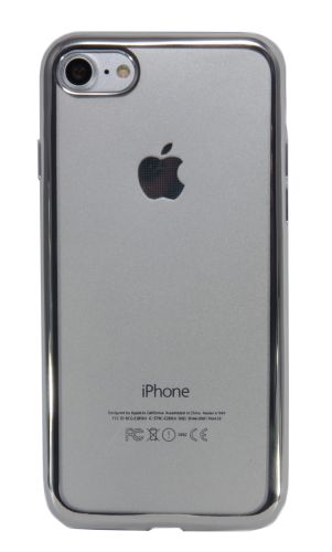 Чехол-накладка для iPhone 7/8/SE РАМКА TPU графит																																					 оптом, в розницу Центр Компаньон