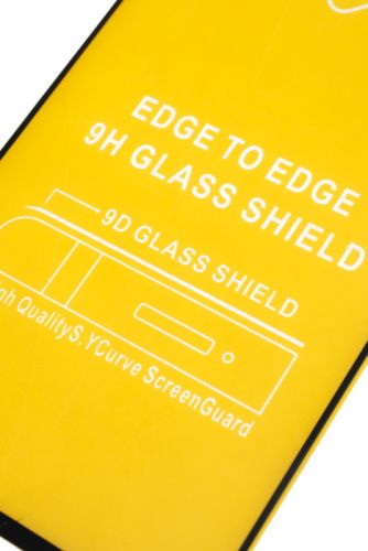 Защитное стекло для XIAOMI Poco M4 Pro 5G NFC FULL GLUE VEGLAS YELLOW картон черный оптом, в розницу Центр Компаньон фото 2