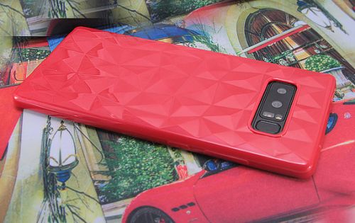 Чехол-накладка для Samsung N950F Note 8 JZZS Diamond TPU красная - оптовая продажа фото 3 Чехол-накладка для Samsung N950F Note 8 JZZS Diamond TPU красная - фото фото 3