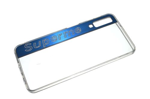 Чехол-накладка для Samsung A750F A7 2018 SUPERME TPU синий оптом, в розницу Центр Компаньон фото 2