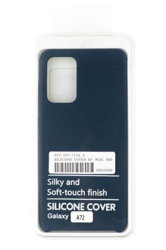 Чехол-накладка для Samsung A725F A72 SILICONE CASE OP темно-синий (8) оптом, в розницу Центр Компаньон фото 4