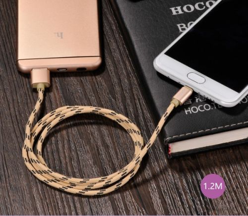 Кабель USB-Micro USB HOCO U6 розово-золотой оптом, в розницу Центр Компаньон фото 4