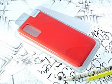 Чехол-накладка для Samsung G985 S20 Plus SILICONE CASE закрытый красный (1) - фото