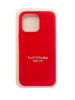 Купить Чехол-накладка для iPhone 15 Pro Max SILICONE CASE закрытый красный (14) оптом, в розницу в ОРЦ Компаньон