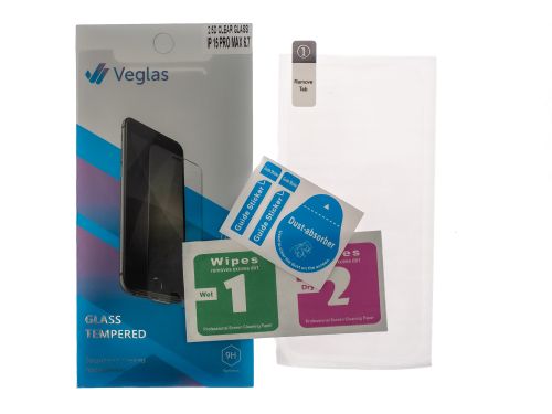 Защитное стекло для iPhone 15 Pro Max VEGLAS Clear 0.33mm картон оптом, в розницу Центр Компаньон фото 2