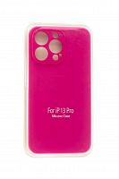 Чехол-накладка для iPhone 13 Pro SILICONE CASE Защита камеры малиновый (54) - фото