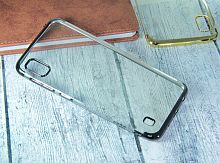 Чехол-накладка для Samsung A105F A10 ELECTROPLATED TPU DOKA черный - фото