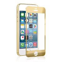 Купить Защитное стекло для iPhone 4/4S METAL золото перед оптом, в розницу в ОРЦ Компаньон