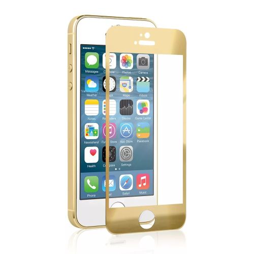 Защитное стекло для iPhone 4/4S METAL золото перед оптом, в розницу Центр Компаньон