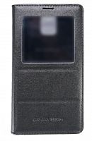 Чехол-книжка для Samsung N910C Note 4 FLIP WALLET КОЖА ОКНО черный - фото