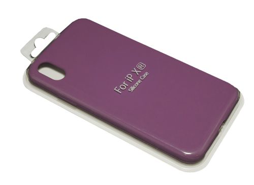 Чехол-накладка для iPhone XR VEGLAS SILICONE CASE NL закрытый фиолетовый (45) оптом, в розницу Центр Компаньон фото 2