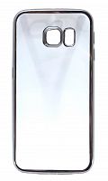 Чехол-накладка для Samsung G925F S6 EDGE РАМКА TPU серебро - фото