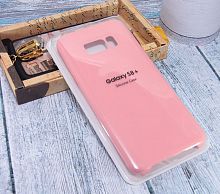 Чехол-накладка для Samsung G955H S8 Plus SILICONE CASE розовый - фото