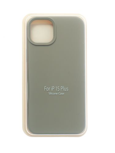 Чехол-накладка для iPhone 15 Plus SILICONE CASE закрытый серый (23) оптом, в розницу Центр Компаньон
