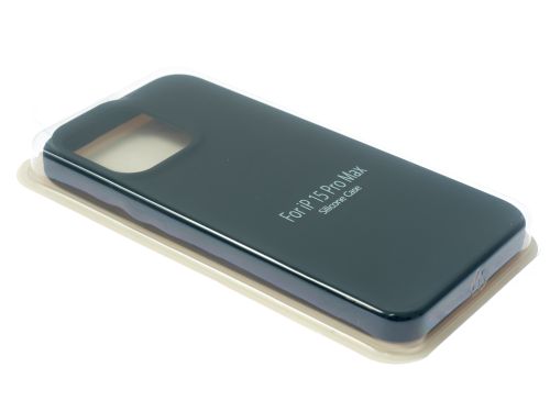 Чехол-накладка для iPhone 15 Pro Max SILICONE CASE закрытый черный (18) оптом, в розницу Центр Компаньон фото 2