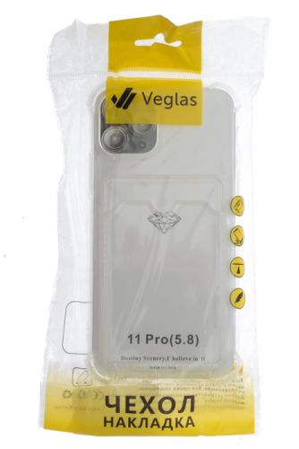 Чехол-накладка для iPhone 11 Pro VEGLAS Air Pocket прозрачный оптом, в розницу Центр Компаньон фото 4