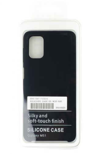 Чехол-накладка для Samsung M515F M51 SILICONE CASE OP черный (3) - оптовая продажа фото 4 Чехол-накладка для Samsung M515F M51 SILICONE CASE OP черный (3) - фото фото 4