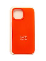 Купить Чехол-накладка для iPhone 15 SILICONE CASE закрытый оранжевый (13) оптом, в розницу в ОРЦ Компаньон