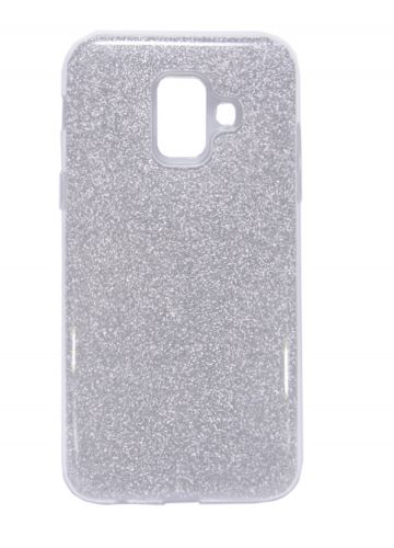 Чехол-накладка для Samsung A600 A6 2018 JZZS Shinny 3в1 TPU серебро - оптовая продажа Чехол-накладка для Samsung A600 A6 2018 JZZS Shinny 3в1 TPU серебро - фото