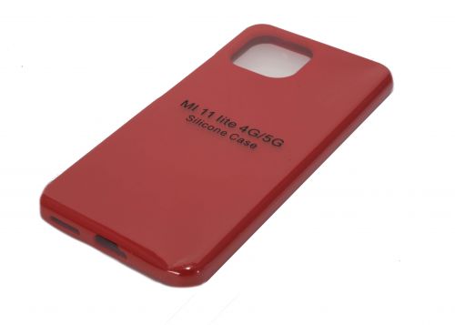 Чехол-накладка для XIAOMI Mi 11 Lite SILICONE CASE закрытый красный (1) - оптовая продажа фото 2 Чехол-накладка для XIAOMI Mi 11 Lite SILICONE CASE закрытый красный (1) - фото фото 2