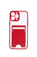 Чехол-накладка для iPhone 13 Pro Max VEGLAS Fog Pocket красный - фото