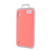 Чехол-накладка для Samsung A105F A10 SILICONE CASE NL ярко-розовый (12) - фото
