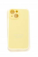 Чехол-накладка для iPhone 13 Mini VEGLAS SILICONE CASE Защита камеры лимонно-кремовый (51) - фото