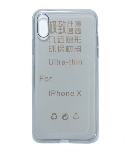Чехол-накладка для iPhone X/XS JZZS TPU ультратон пакет черн оптом, в розницу Центр Компаньон фото 2