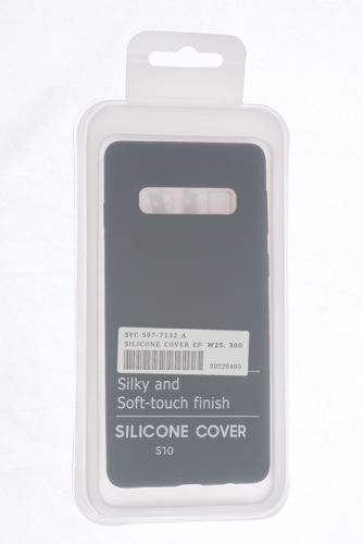 Чехол-накладка для Samsung G973F S10 SILICONE CASE NL OP закрытый черный (3) оптом, в розницу Центр Компаньон фото 4