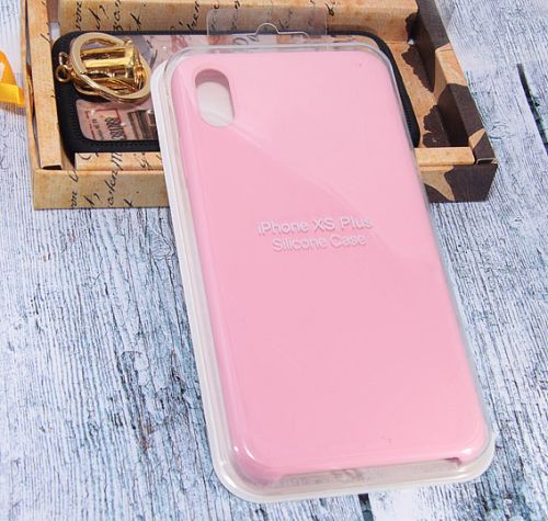 Чехол-накладка для iPhone XS Max VEGLAS SILICONE CASE NL розовый (6) оптом, в розницу Центр Компаньон фото 2