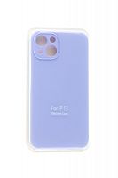 Чехол-накладка для iPhone 13 VEGLAS SILICONE CASE Защита камеры (41) сиреневый - фото