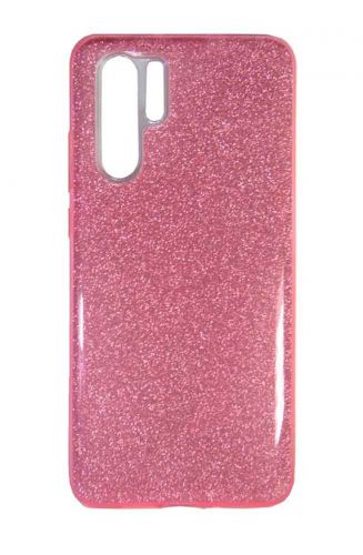 Чехол-накладка для HUAWEI P30 Pro JZZS Shinny 3в1 TPU розовая - фото