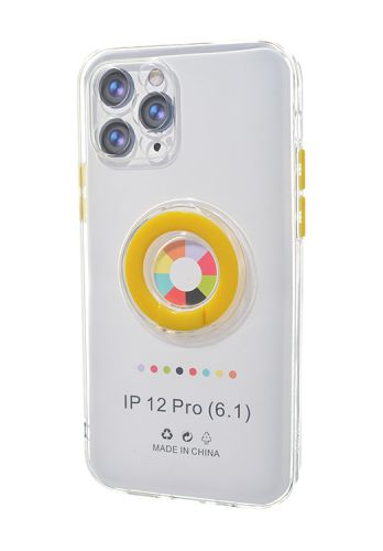 Чехол-накладка для iPhone 12 Pro NEW RING TPU желтый - фото фото 2