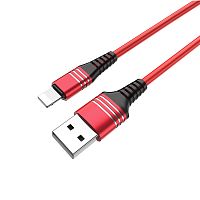 Купить Кабель USB Lightning 8Pin HOCO U46 Tricyclic 1м красный оптом, в розницу в ОРЦ Компаньон