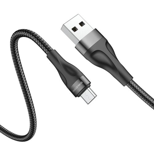 Кабель USB-Micro USB BOROFONE BX61 Source 2.4A 1м черный оптом, в розницу Центр Компаньон фото 4